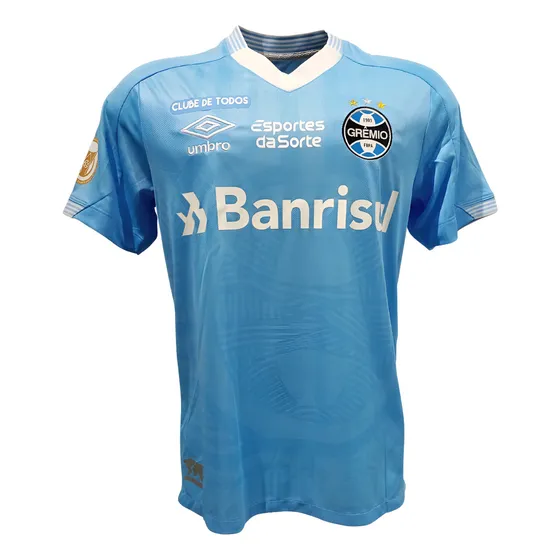 Camisa Jogo Grêmio Celeste 2022/23 G. Nunes 37 M Arklok