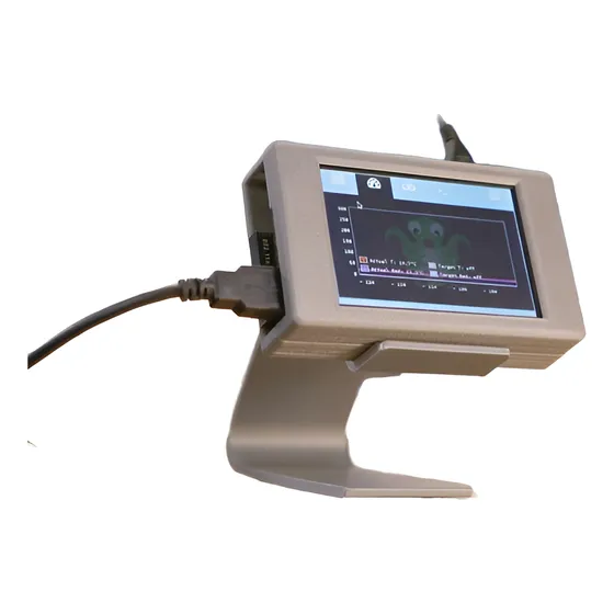 Case Raspberry Pi 2 E 3 Display 3,5'' + Suporte Mesa