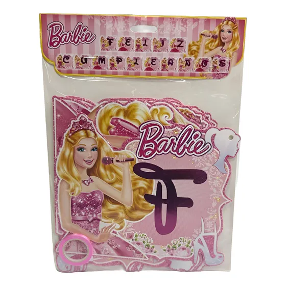 Banderines Guirnaldas Diferentes Diseños Infantiles Premium Barbie