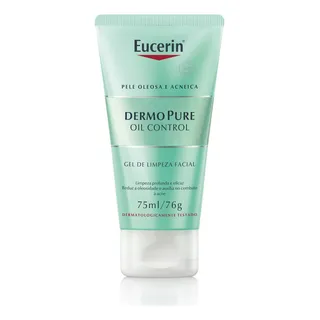 Eucerin Dermo Pure Oil Control Gel De Limpeza Facial 75ml Momento De Aplicação Dia/noite Tipo De Pele Oleosa Eucerin Dermo Pure Oil Control Gel De Limpeza Facial 75ml Momento De Aplicação Dia/noite Tipo De Pele Oleosa