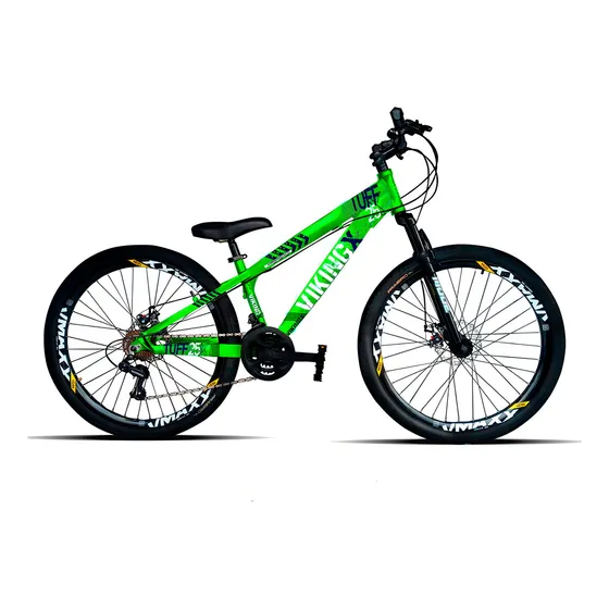 Bicicleta mountain bike VikingX Tuff 25 R26 tamanho do uadro 13.5" - verde