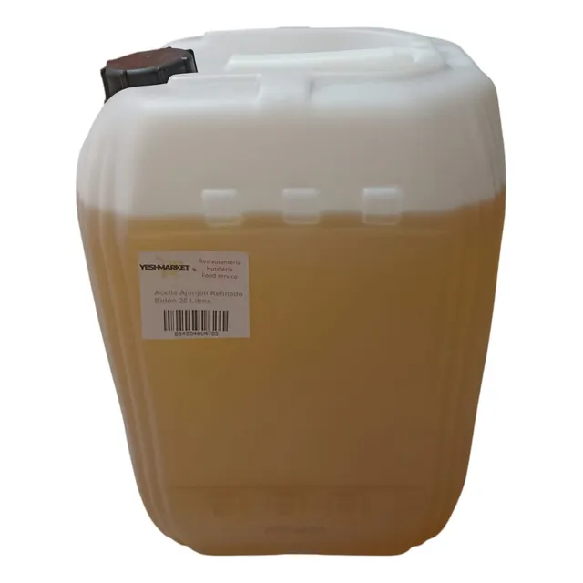 Aceite Ajonjolí Sésamo Refinado 100% Orgánico Puro Y Libre De Gluten Bidón 20 Litros Yesh Market