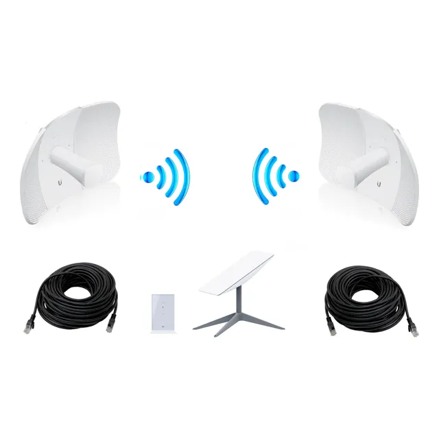Comparte Starlink, Enlace Internet, Punto A Punto, Ubiquiti