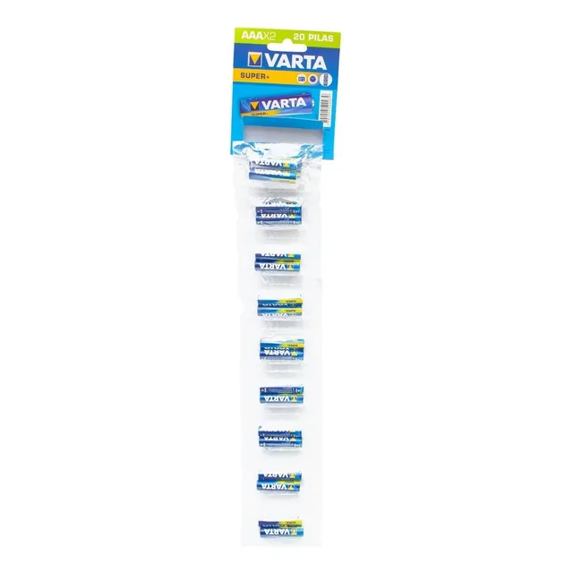Pila Varta Carbon Aaa Tira 20 Uds