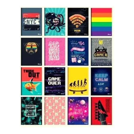 Promo Pack 10 Cuadernolas 80 Hojas Color Diseños Surtidos