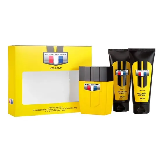 Kit Camaro Yellow (deo Colônia + Shampoo + Pós Barba)