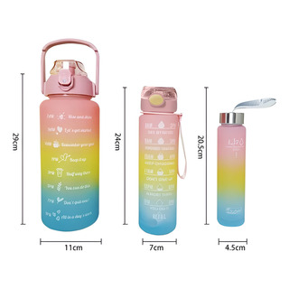 Kit 3 Garrafinhas 2 L 900 Ml 300 Ml Ăgua Squeeze Academia Kit 3 Garrafinhas 2 L 900 Ml 300 Ml Ăgua Squeeze Academia