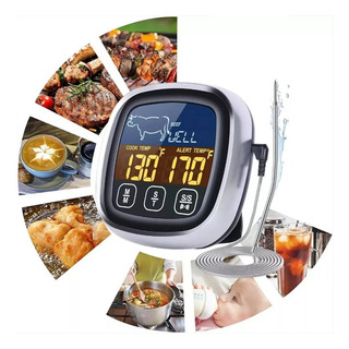 Termómetro Sonda Led Para Carne Compatible Con Horno Grill Termómetro Sonda Led Para Carne Compatible Con Horno Grill