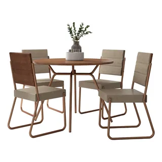 Conjunto Sala De Jantar 4 Cadeiras San Francisco Carraro FreijĂł Com RosĂȘ Conjunto Sala De Jantar 4 Cadeiras San Francisco Carraro FreijĂł Com RosĂȘ
