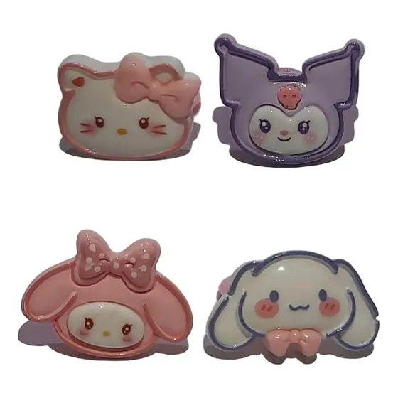 Anillo Sanrio Hello Kitty, Kuromi My Melody Y Cinnamoroll