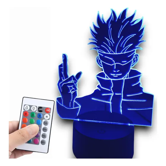 Satoru Gojo Lampara Que Prende 16 Colores Con Control
