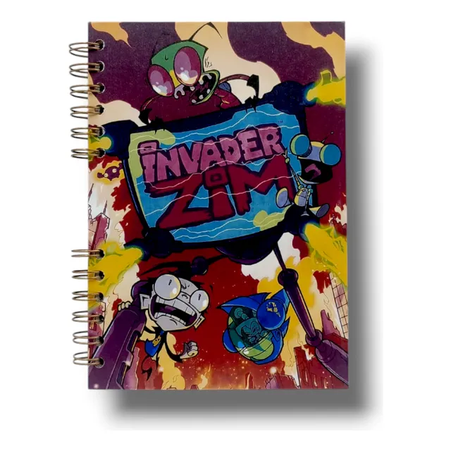 Cuaderno Invasor Zim Invader Zim (a5) Anime/serie + Regalo