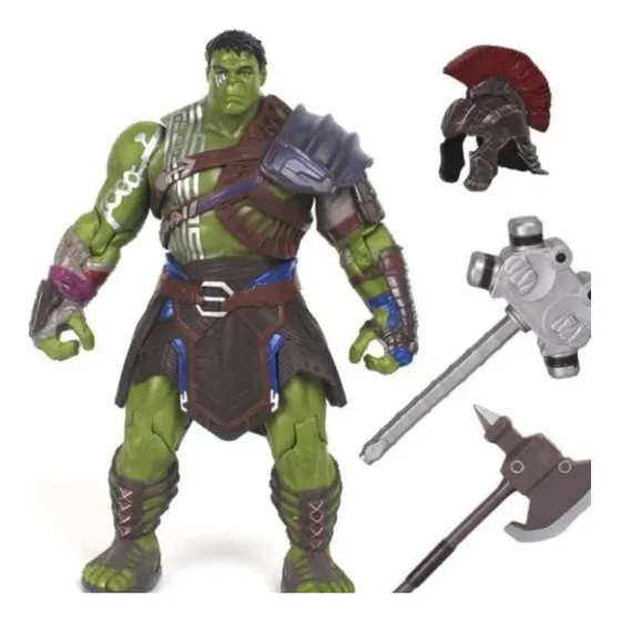 Boneco Hulk Gladiador Thor Ragnarok Articulado 20cm