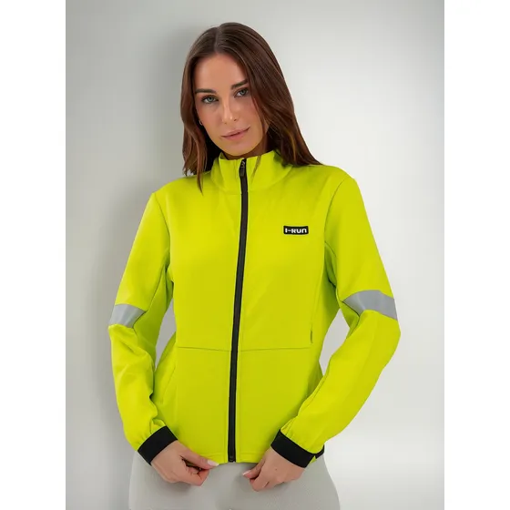 Campera Deportiva Mujer Ciclismo I Run Reflectiva
