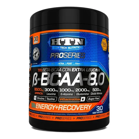 Beta Bcaa 8.0 Htn Arginina Glutamina Vegano 0% Gluten Azucar