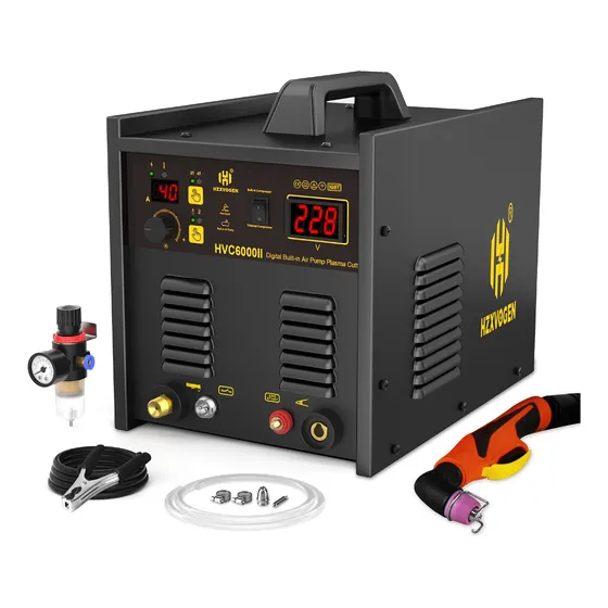 Hf Cortadora De Plasma 40a 16mm Compresor De Aire Integrado