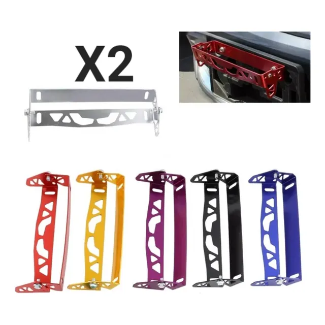 Porta Placas Tuning Ajustables Modelo Fibra Carbono 