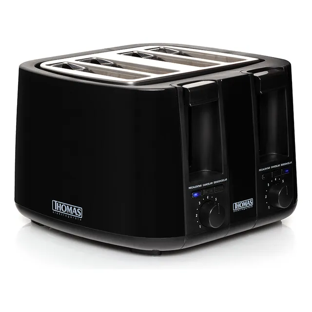 Tostador Thomas Th-126 4 Panes Color Negro
