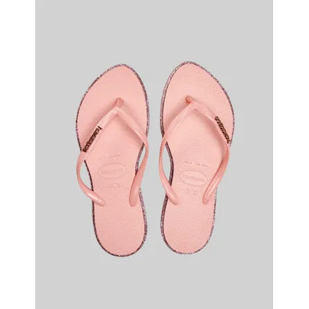 Sandalias Slim Point Glitter Havaianas Argila Lisa 37/38