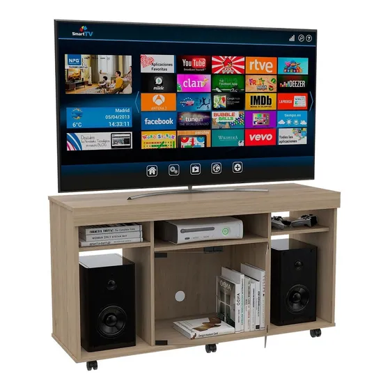 Mesa Para Tv Vermon Color Rovere Color Beige