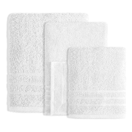 Toalla De Baño Classic Ama De Casa Color Nieve Set 3 Piezas