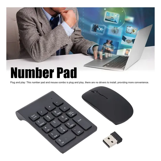 Almohadilla Numerica Tecla Ghz Usb Dpi Combo Raton Para Win