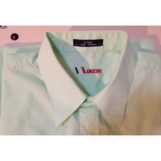 Camisa Caballero, Manga Larga, Monzini, Talla L. Usada