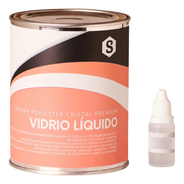 Resina Cristal Vidrio Liquido 1 Kg