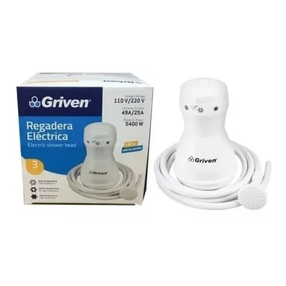Ducha Regadera Electrica Calentador 110v Tipo Corona Griven 