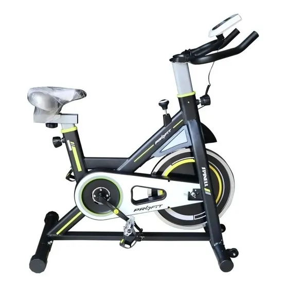 Bicicleta estática Profit Spinell color negro y verde