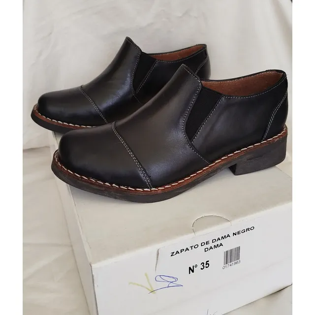 Zapato Cuero Dama Talle 35
