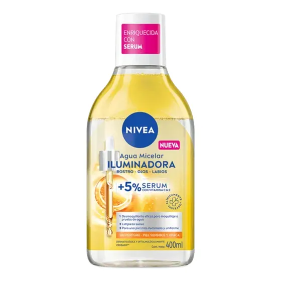 Nivea Facial Agua Micel Ilumina 400ml