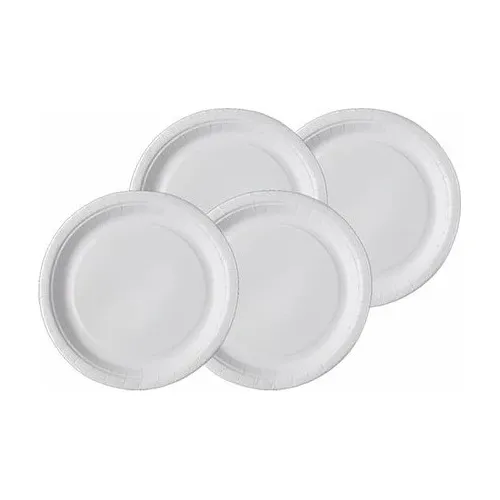 Pack Platos Blancos Desechables 17 Cms. - 100 Unds.
