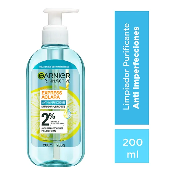 Gel Limpiador Anti-Imperfecciones Express Aclara Garnier 200ml