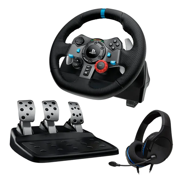 Volante Pedales Logitech G29 Playstation Driving Force Ps3 Ps4 Ps5 Pc Audifonos Dxt Gaming