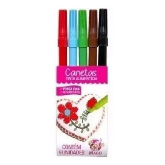 Marcadores Tinta Comestible - Set X 5 (*1186)