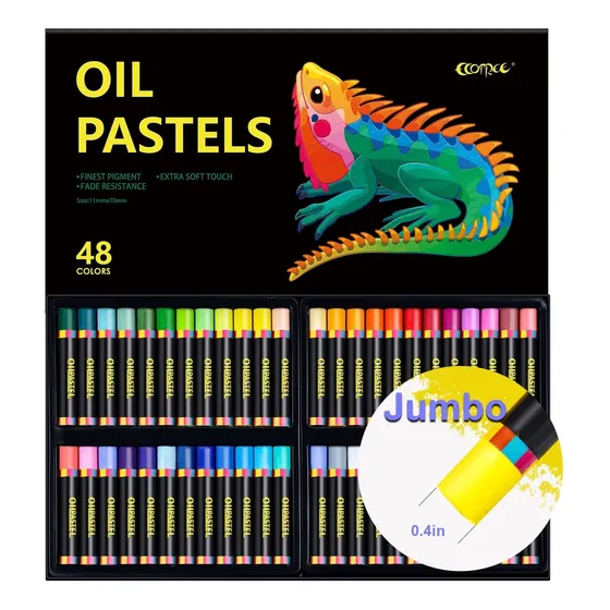 Ecotree Pastel Al Oleo  Dibujo Jumbo Para Niño Juego Palito