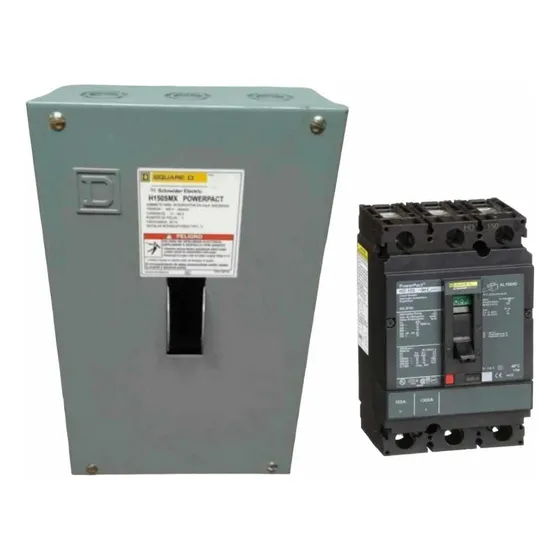 Hdl36100 con gabinete Square D H150smx Hdl En Caja Color Gris