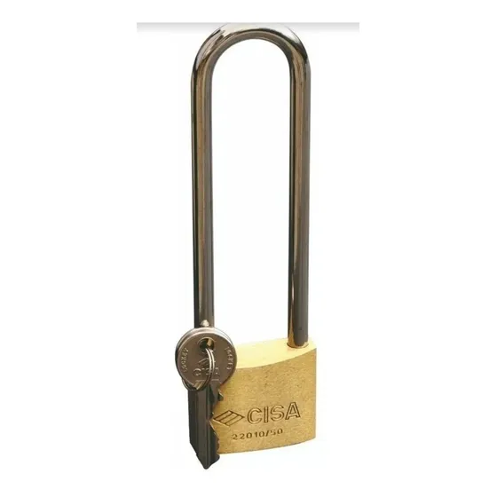 Candado Latón 50 Mm Arco Largo Marca Cisa