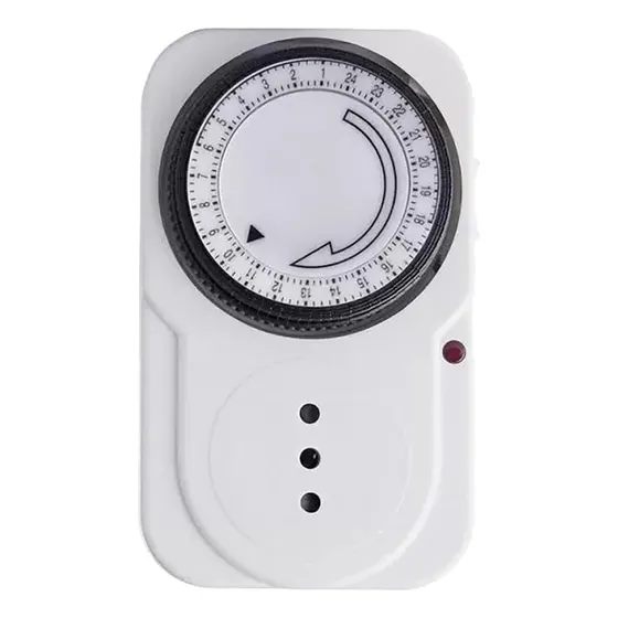 Temporizador Timer Analogico 24 Horas Adaptador