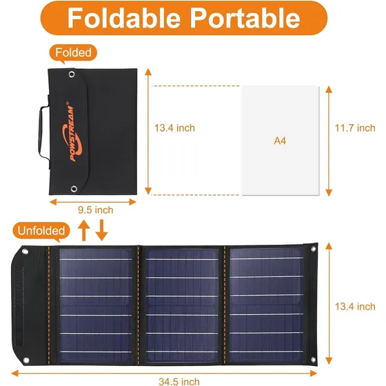 Panel Solar Plegable Portátil De 30 W 