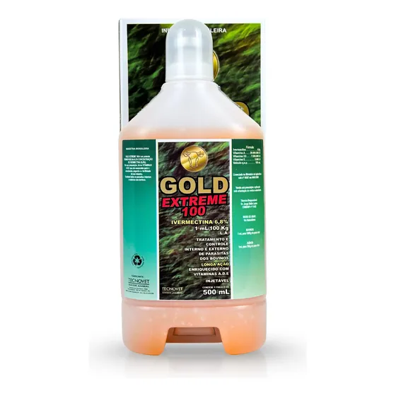 Extreme Gold Endectocida Vermífugo Para Bovino 500ml