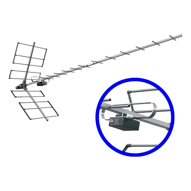 Antena Digital Externa 4k Yagi Alta Ganho 18 Dbi Prohd-1118