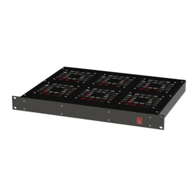 Ventilador Para Rack 19  Con 6 Abanicos. Entrada: 110 Vca