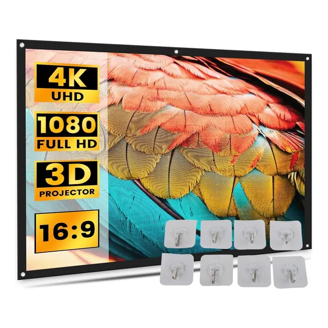 Pantalla Para Proyector Portatil 16:9 Proyecció 100 Pulgadas
