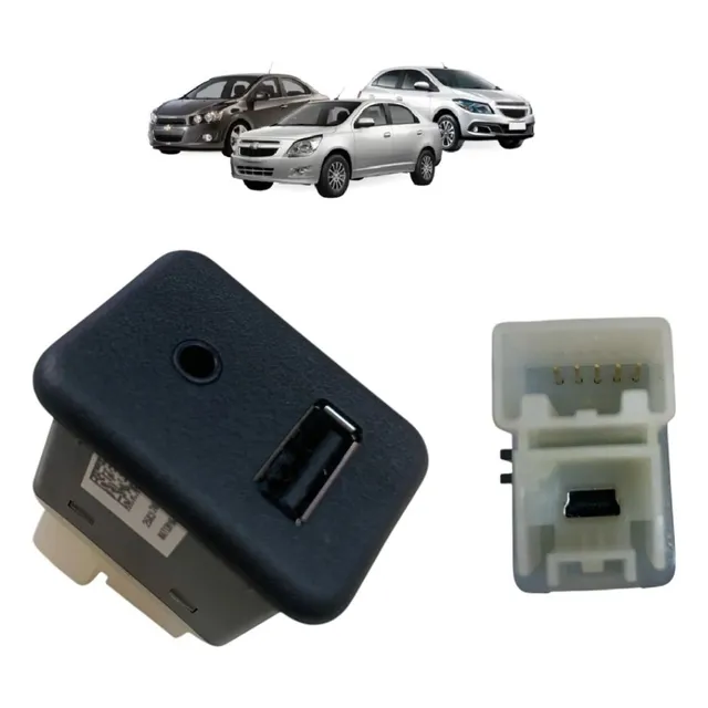 Conector Usb Auxiliar Onix Cobalt Sonic 5 Pinos