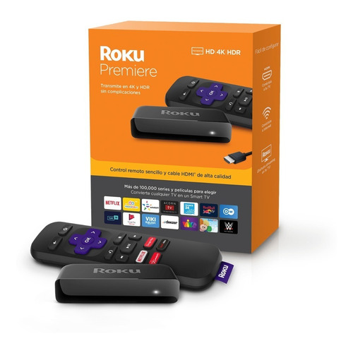 Roku Premiere Plus 4k Ultra Hd / Convierte Tv A Smart Tv 