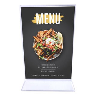 Porta Menu De Acrílico Doble Vista Restaurantes Pack 16 Ud. Porta Menu De Acrílico Doble Vista Restaurantes Pack 16 Ud.