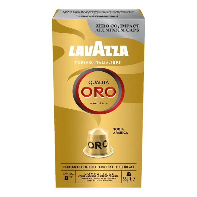 Café Espresso Qualita Oro Lavazza 10 Capsulas