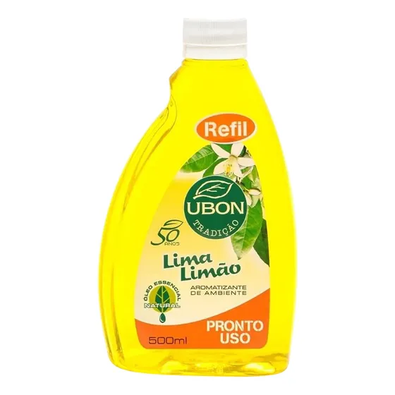 Refil Aromatizante De Ambiente Lima Limão Ubon 500ml